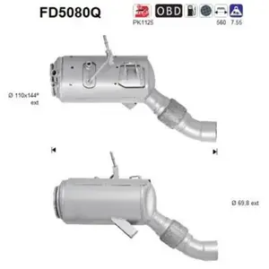 Comparateur de prix : Filtre À Particules / À Suie, Échappement Fd5080q As Bmw As Fd5080q