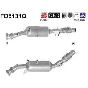 AS Filtre à particules / à suie, échappement FD5131Q pas cher
