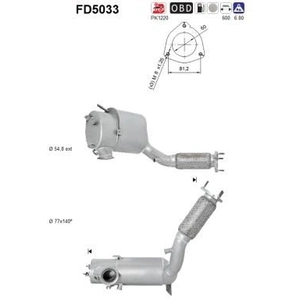 Comparateur de prix : Filtre à particules / à suie, échappement AS, par ex. pour VW, Seat