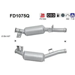 Filtre À Particules / À Suie, Échappement Fd1075q As As Fd1075q pas cher