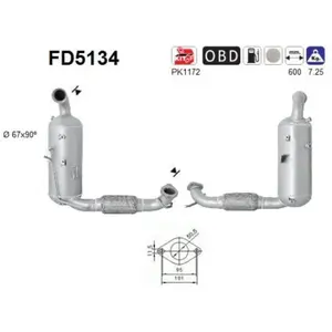 AS FD5134 Filtre à Particules pas cher
