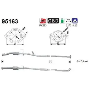 AS Catalyseur 95163 pas cher