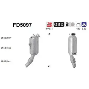 Comparateur de prix : Filtre À Particules / À Suie, Échappement Fd5097 As Bmw As Fd5097