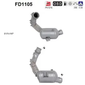 Comparateur de prix : Filtre À Particules Fd1105 As Mercedes-Benz As Fd1105