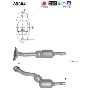 Catalyseur Dacia As 30804 pas cher