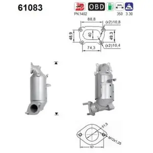 AS Catalyseur 61083 pas cher
