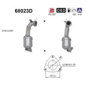 Catalyseur 68023d As Land Rover As 68023d
