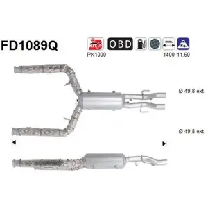 Filtre À Particules Fd1089q As Jaguar As Fd1089q pas cher