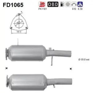Filtre À Particules Fd1065 As Land Rover As Fd1065Vendu parpiecesauto.fr