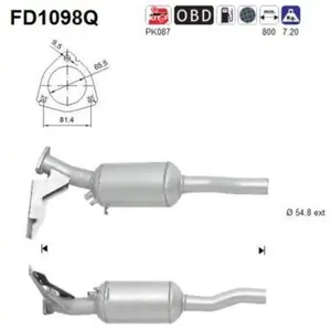 Filtre À Particules Fd1098q As Audi As Fd1098q pas cher