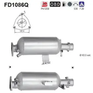 AS FD1086Q Filtre à Particules pas cher