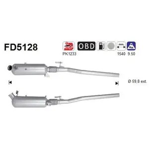 Comparateur de prix : Filtre À Particules Fd5128 As Mercedes-Benz As Fd5128