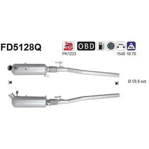 Comparateur de prix : Filtre À Particules Fd5128q As Mercedes-Benz As Fd5128q