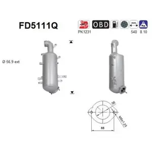 AS FD5111Q Filtre à Particules pas cher