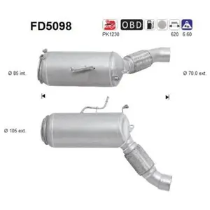 Comparateur de prix : Filtre À Particules Fd5098 As Bmw As Fd5098