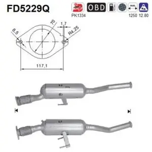 AS FD5229Q Filtre à Particules pas cher