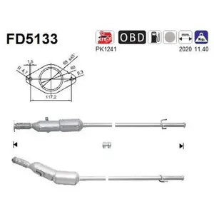 Filtre À Particules Fd5133 As Renault As Fd5133 pas cher