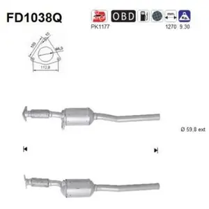 Filtre À Particules Fd1038q As Renault As Fd1038q pas cher