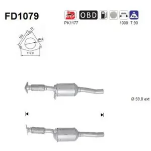 Filtre À Particules Fd1079 As Renault As Fd1079 pas cher