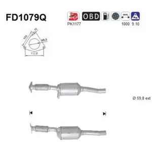 Filtre À Particules Fd1079q As Renault As Fd1079q pas cher