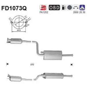 Filtre À Particules Fd1073q As Renault As Fd1073q pas cher