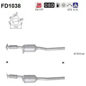 Filtre À Particules Fd1038 As Renault As Fd1038 pas cher