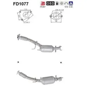 Filtre À Particules Fd1077 As Nissan; Renault As Fd1077 pas cher