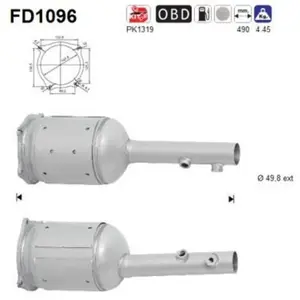AS Filtre à particules / FAP pour RENAULT: Kangoo (Ref: FD1096) pas cher
