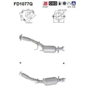 Filtre À Particules Fd1077q As Nissan; Renault As Fd1077q pas cher