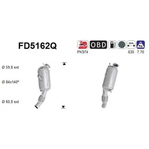 Filtre À Particules Fd5162q As Bmw As Fd5162q pas cher
