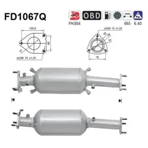 Filtre À Particules / À Suie, Échappement Fd1067q As Honda As Fd1067q pas cher