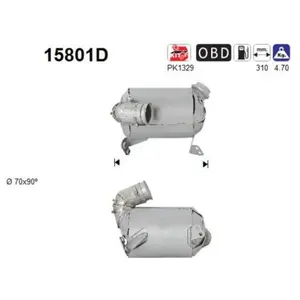 Catalyseur Citroën; Peugeot As 15801d pas cher