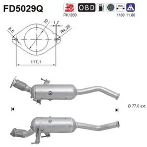 Filtre À Particules, Système D'Échappement Fd5029q As Nissan; Opel; Re... pas cher
