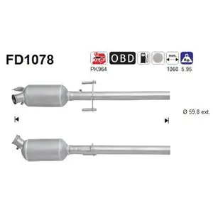 Filtre À Particules Fd1078 As Mercedes-Benz As Fd1078 pas cher
