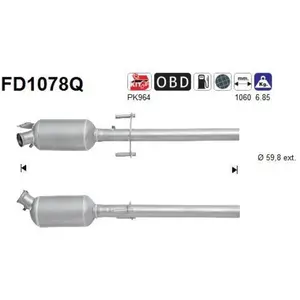 Filtre À Particules Fd1078q As Mercedes-Benz As Fd1078q pas cher