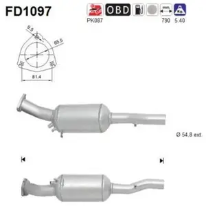 Filtre À Particules Fd1097 As Audi As Fd1097 pas cher