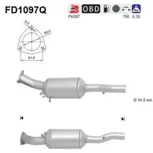 Filtre À Particules Fd1097q As Audi As Fd1097q pas cher