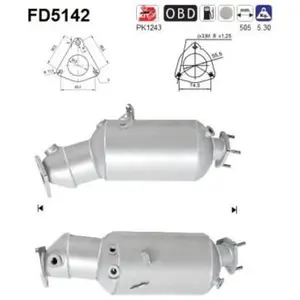 Filtre À Particules Fd5142 As Audi As Fd5142 pas cher