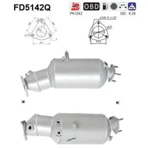 Filtre À Particules Fd5142q As Audi As Fd5142q pas cher