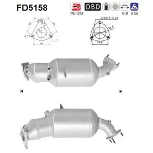 Filtre À Particules Fd5158 As Seat As Fd5158 pas cher