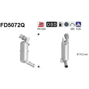 Filtre À Particules Fd5072q As Mercedes-Benz As Fd5072q