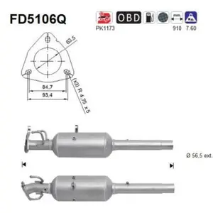 AS FD5106Q Filtre à Particules pas cher