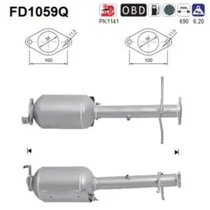 AS Filtre à particules / à suie, échappement FD1059Q pas cher