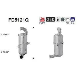 AS Filtre à particules / à suie, échappement FD5121Q pas cher