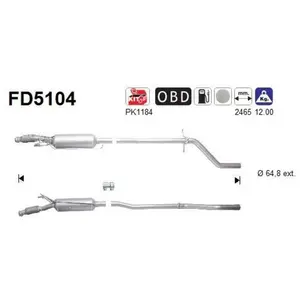 AS FD5104 Filtre à Particules pas cher