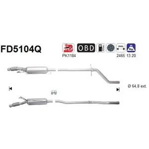 AS FD5104Q Filtre à Particules pas cher