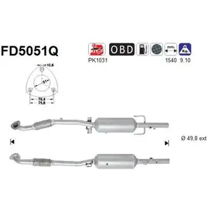 AS FD5051Q Filtre à Particules pas cher
