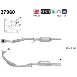 Catalyseur 37960 As As 37960 Skoda; Vw, Volkswagen; Seat pas cher