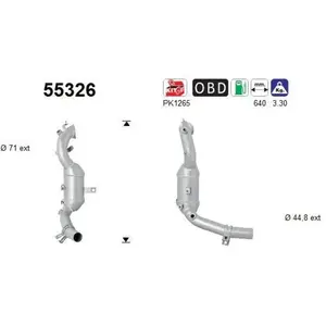 Catalyseur 55326 As As 55326 Fiat; Lancia; Alfa Romeo pas cher