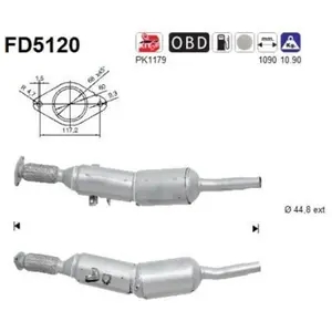 Filtre À Particules Fd5120 As Renault As Fd5120 pas cher